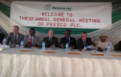 Presco shareholders get N1billion dividend today