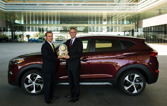 Hyundai Tuckson receives J.D Power 2016 award