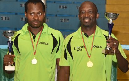 Nigeria retains men’s doubles title