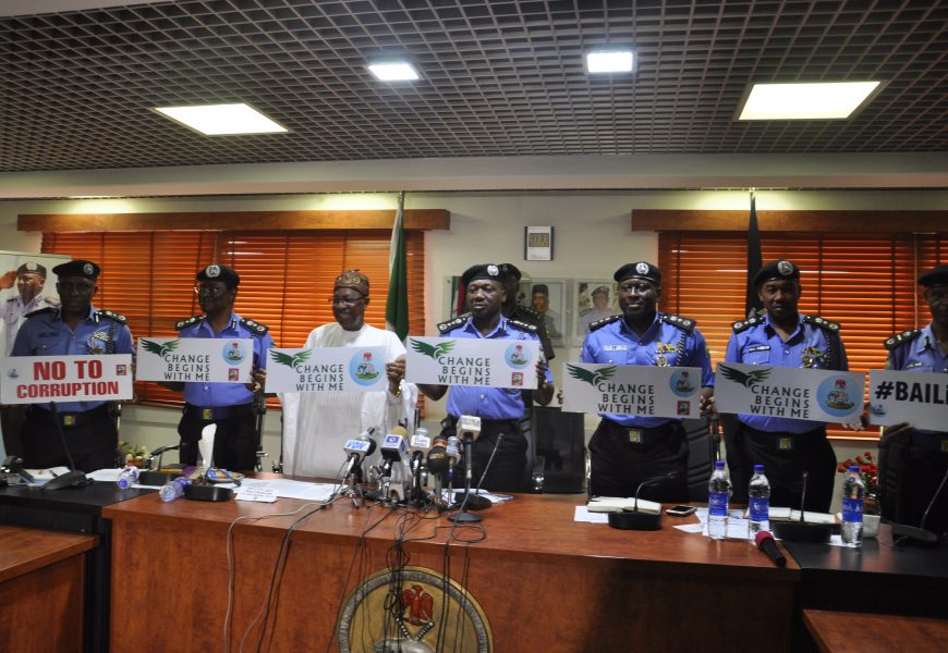 Minister takes change begins with me campaign to Police headquarters