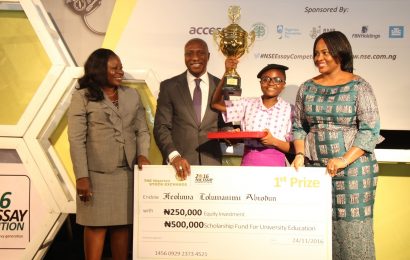Ifeoluwa Abiodun emerges winner of 2016 NSE essay competition