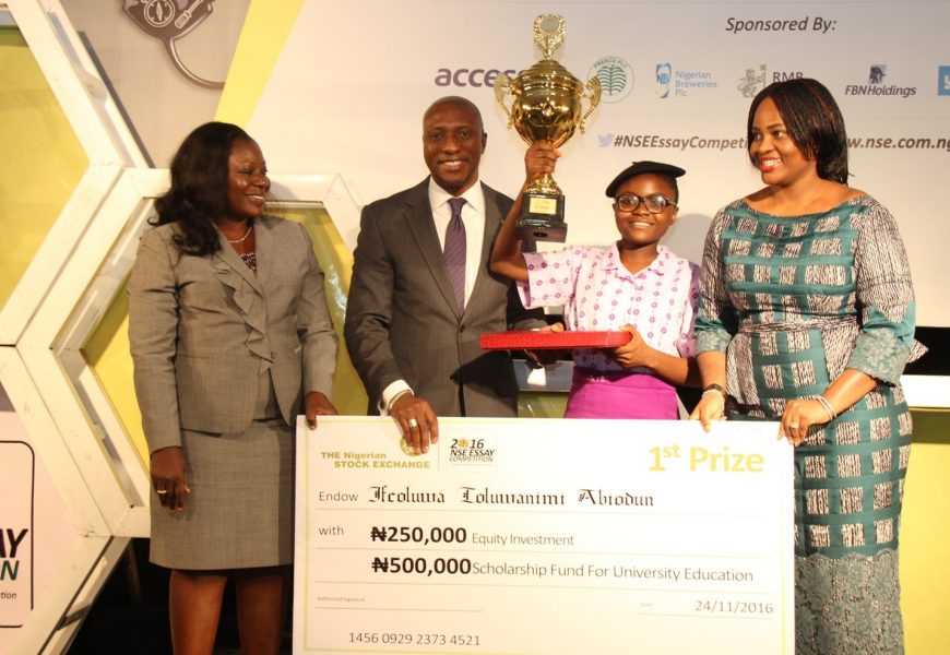 Ifeoluwa Abiodun emerges winner of 2016 NSE essay competition