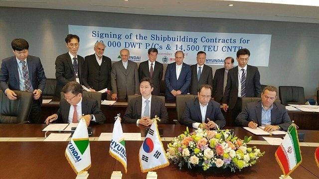 Hyundai to build boxships, tankers for Iran