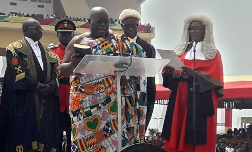 Akufo-Addo takes oath as President of Ghana