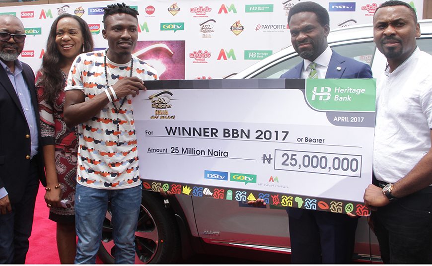 Heritage Bank, DSTV present N25m, SUV to BB Naija winner