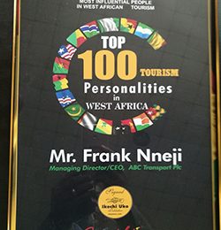 Frank Nneji, ABC Transport boss, gets West African tourism award