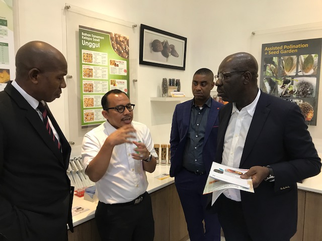 Obaseki in Indonesia, explains commercial oil palm production agenda