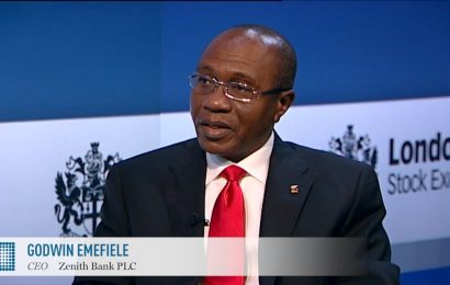 Emefiele at London Stock Exchange, explains highest ROI in Nigeria