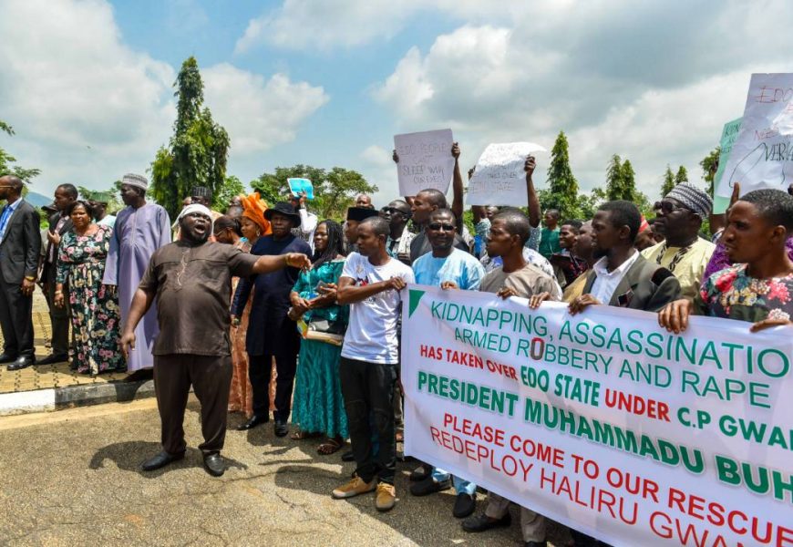 Group Protests in Abuja, asks Edo CP to comply with redeployment