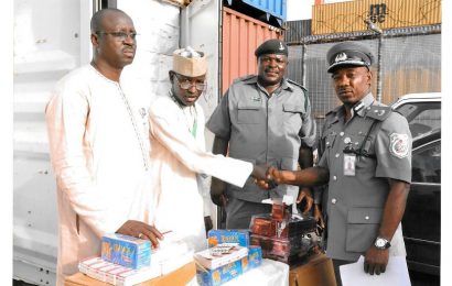 Customs at Tincan Island Port hands over two containers of drugs to NAFDAC
