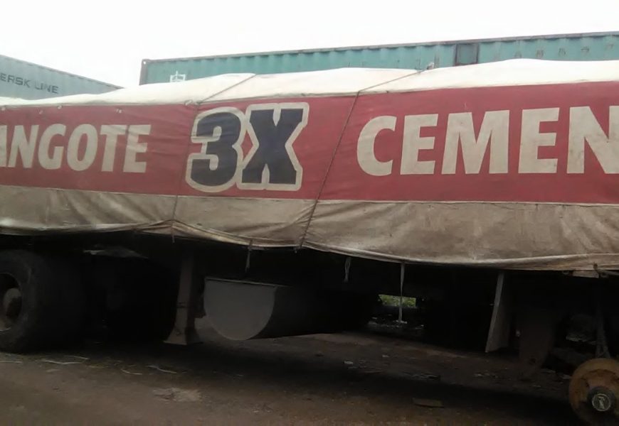 Customs impounds Dangote Cement truck, 9 others with 6,206 bags of rice