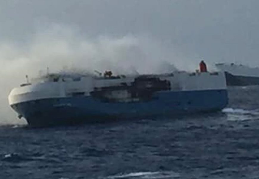 3,500 Nissan Vehicles On-Board Burning Ship