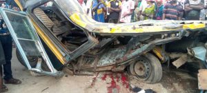 Two Passengers Killed As Container Falls On Bus In Lagos