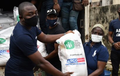 AIICO Insurance Partners NGO On Relief Packages For 300 Families