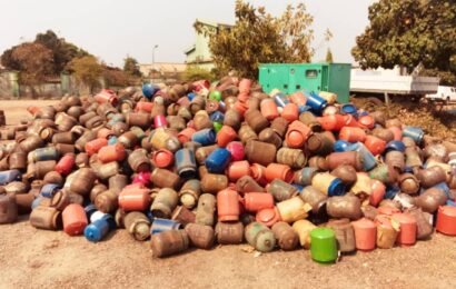 SON Destroys 2,000 Substandard Cooking Gas Cylinders