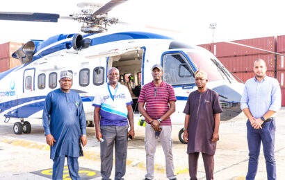 NPA Receives Biggest Caverton Helicopter At PTML Terminal