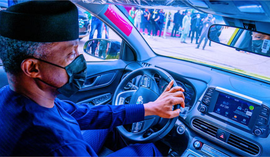 Locally Assembled Hyundai Kona Fantastic, Says Osinbajo After Test-Drive