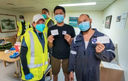Visiting Sailors Receive COVID-19 Vaccination At Ports