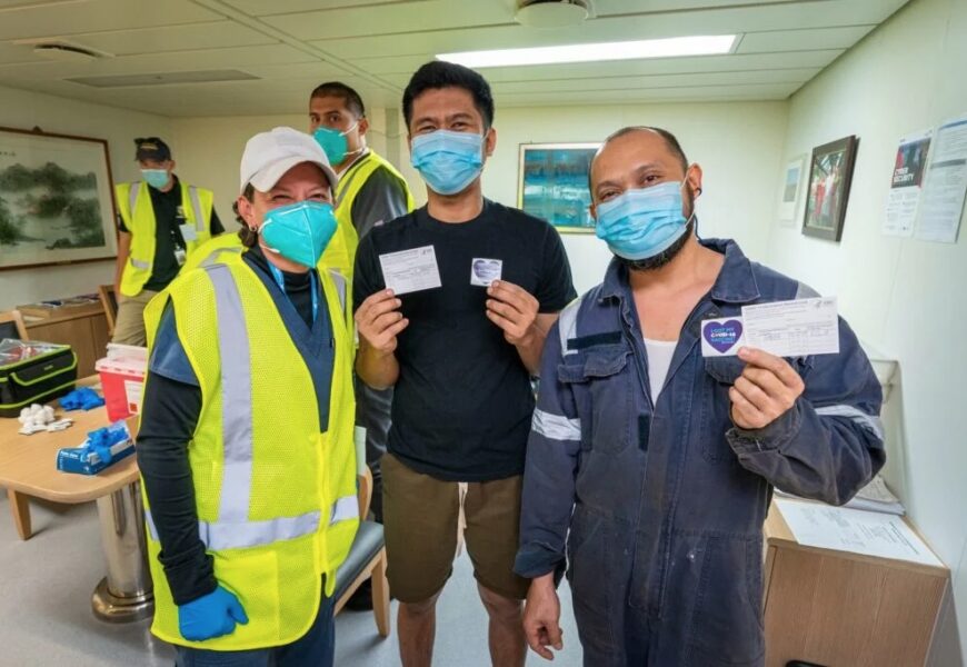 Visiting Sailors Receive COVID-19 Vaccination At Ports