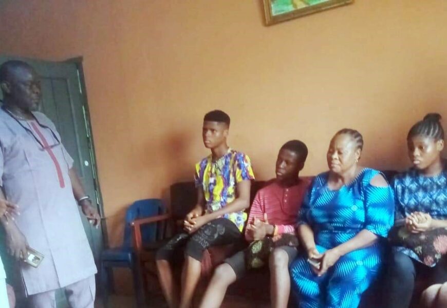 NUJ Visits Bonnie Iwuoha’s Widow, Children