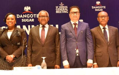 Dangote Sugar Shareholders Get N12.147b Dividend For 2021
