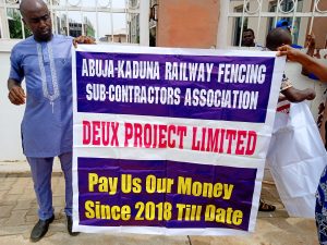 Railway Fencing: Contractors Protest Over Non-Payment Of N500m Debt