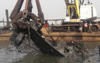Wreck removal: NIMASA Conducts Post-Impact Assessment On Badagry Creek