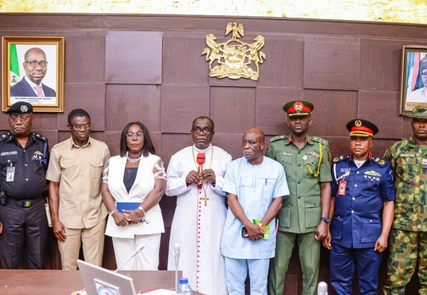 Edo Acting Gov Meets Security Chiefs Over Kidnapped Catholic Priests
