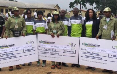 Agric, Fashion Entrepreneurs, Others ￼Emerge Winners of Unity Bank N10m Corpreneurship Challenge Grant