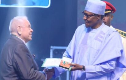 Presco’s Founder, Vandebeeck, Receives National Award, Lauds Nigeria