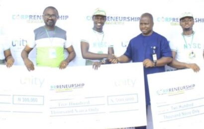 <strong>Corpreneurship Challenge: Unity Bank Splashes N10m Grant On 30 Corps Members</strong><strong>  </strong>