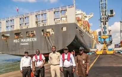 Tincan Island Port Receives Largest Ever Container Vessel