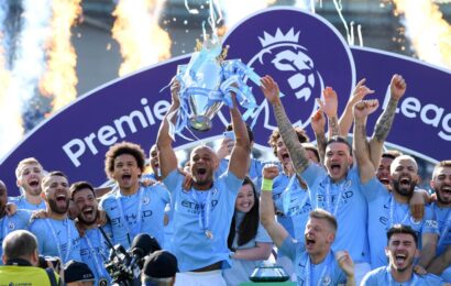 Manchester City Lifts Champions League Trophy