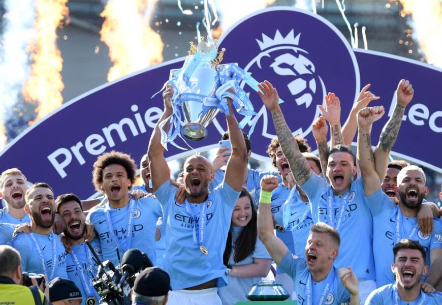 Manchester City Lifts Champions League Trophy