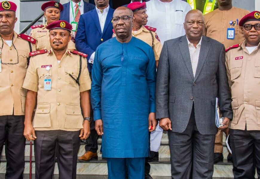 Obaseki Receives FRSC Team, Seeks Remedial Works On Federal Roads In Edo