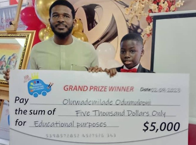 Nigerian Pupil Wins Global Toyota Art Contest, Gets $5,000, School $10,000