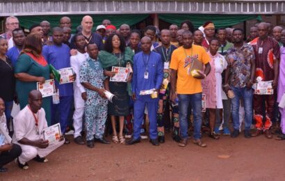 Okomu Rewards 102 Workers With Furniture, Freezers, TVs, Generating Sets