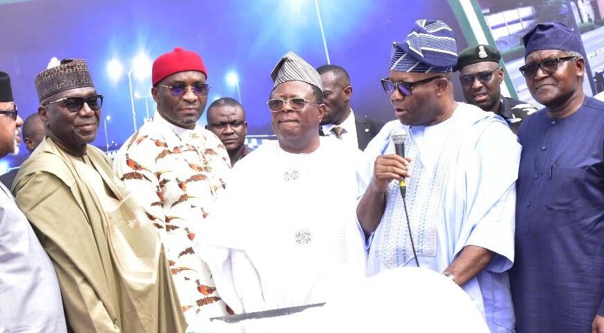 Tinubu Lauds Dangote, Celebrates Oworonshoki-Apapa Expressway Project