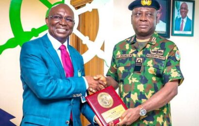 Chief of Naval Staff At NIMASA, Reiterates Partnership, Support For Cabotage Regime