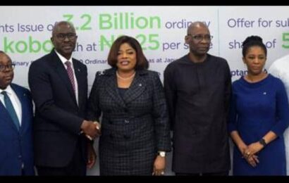 FIDELITY BANK UNDERTAKES ₦29.6b RIGHTS ISSUE, ₦97.5b PUBLIC OFFER