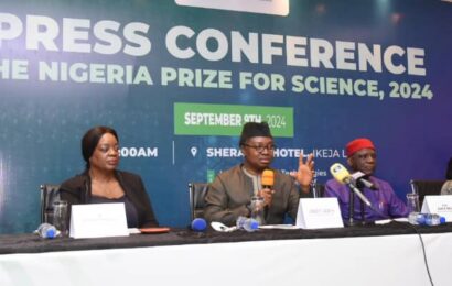 Board Names 2024 Winners Of $100,000 Nigeria Prize for Science