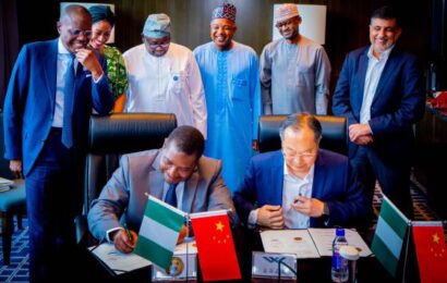 Lagos, Chinese Firm Seal MoU On Agric Productivity