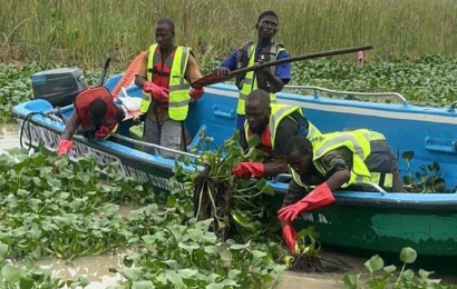 NIWA Lagos Clears Omu Creek, Ikorodu Water Channels Of Water Hyacinth, Activates Monitoring Team For Yuletide Accident-Free Operation