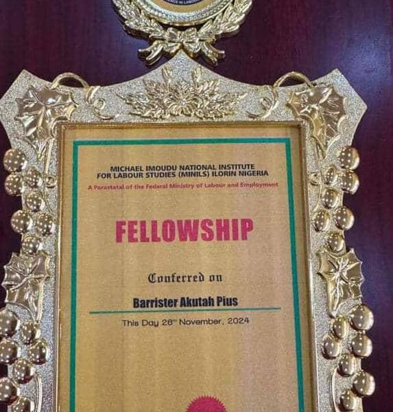 Shippers’ Council Boss Bags National Labour Institute Fellowship