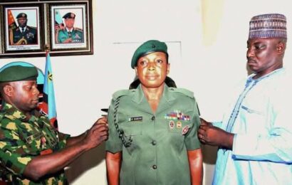 Nigerian Army Decorates First Female Infantry Corps Warrant Officer