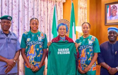 Customs Names First Lady, Remi Tinubu as ”Grand Patron“ For African Volleyball Tournament